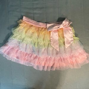 Sugar thrillz rainbow mini skirt